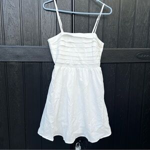 Lily Rose Brand New White Floral Double Layered Brunch Dress Size Xs